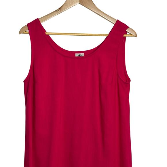 Vintage Y2K California Concepts Size 10 Hot Pink Tank Style Sheath Dress - Picture 2 of 6